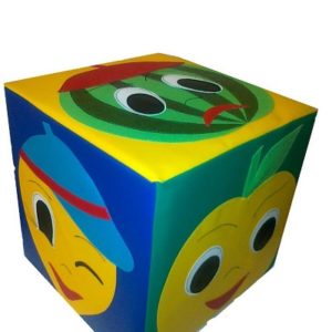Мягкий модуль Кубик с эмоциями "Фрукты"